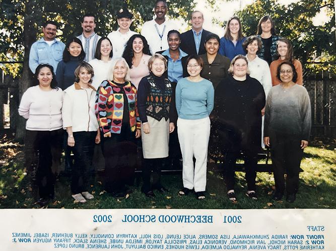 Beechwood School Staff 2001-2002 school year